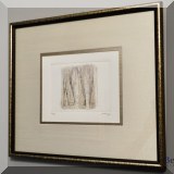 A27. Small three dimensional layered limited edition paper print. Signed. 14.5” x 16” - $48